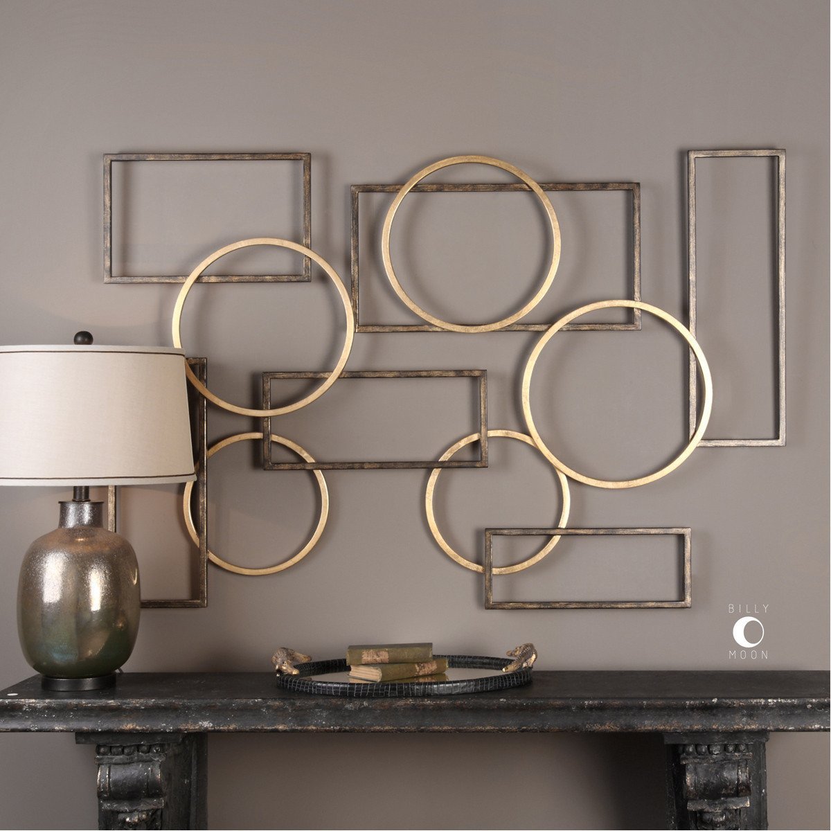 Décoration murale en bronze et or d'Uttermost Elias