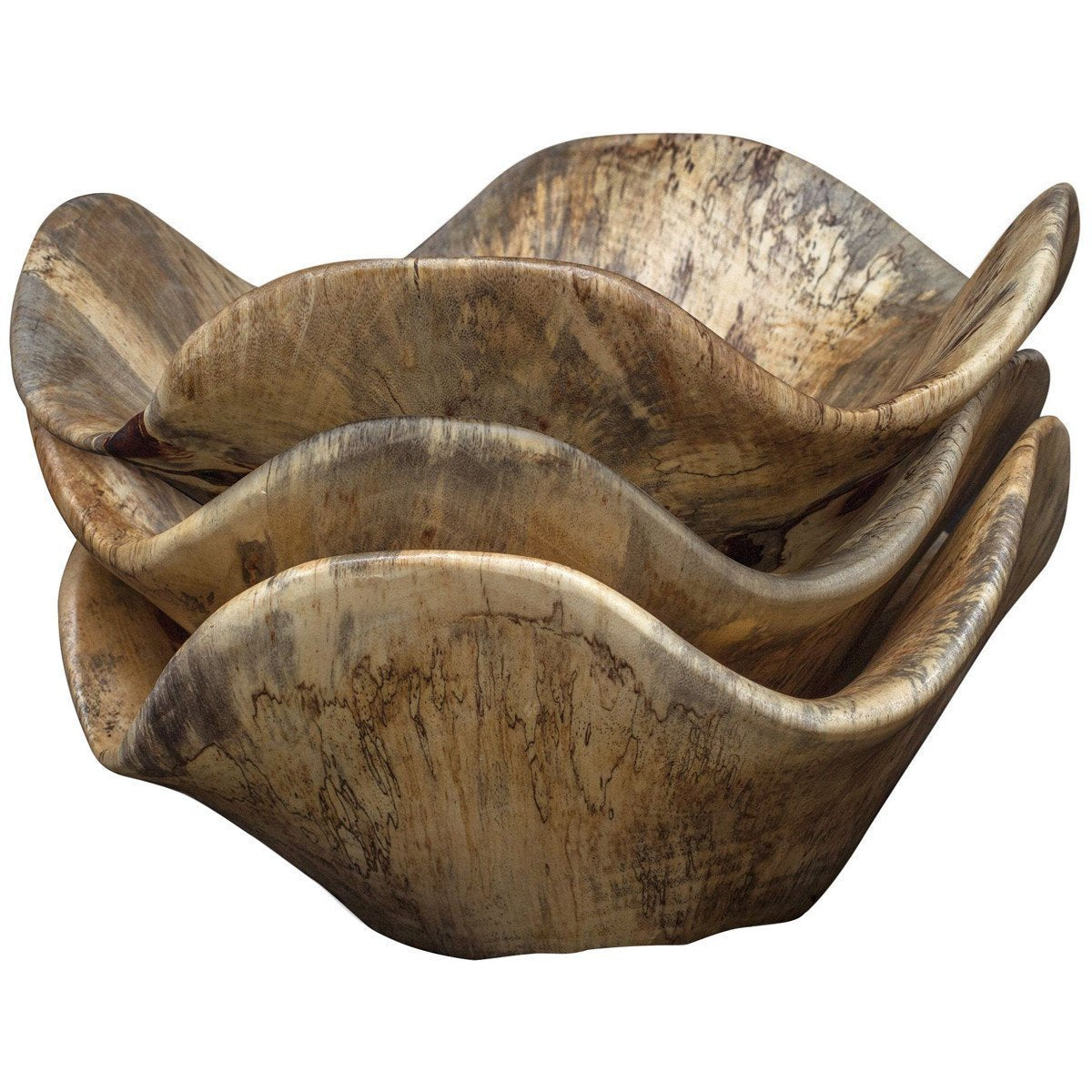 Décoration murale en bois de tamarin, ensemble de 3 pièces