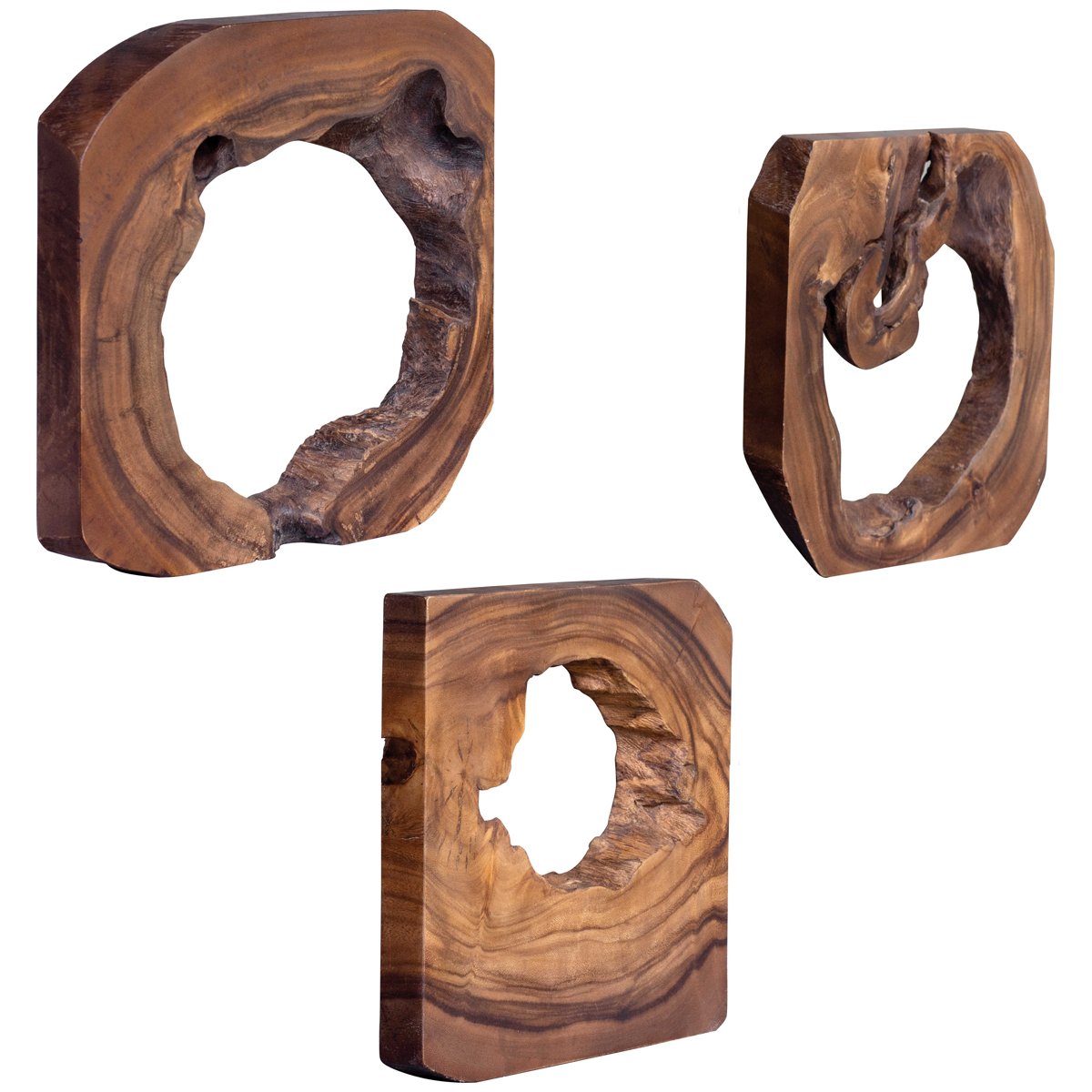 Décoration murale en bois Adlai Uttermost, ensemble de 6 pièces