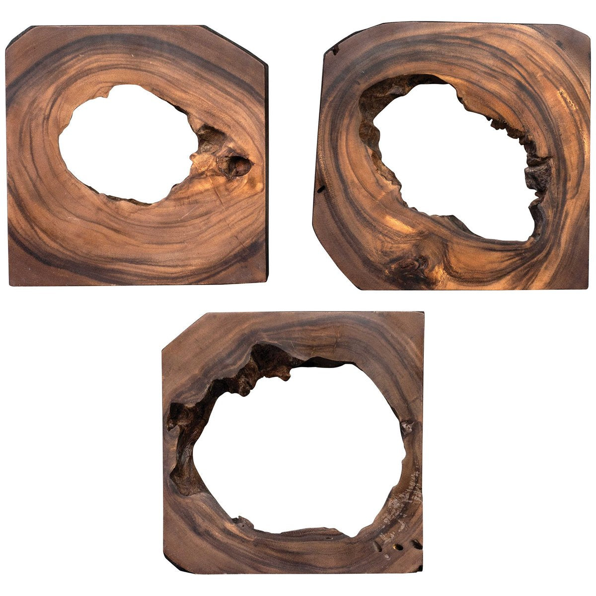 Décoration murale en bois Adlai Uttermost, ensemble de 6 pièces