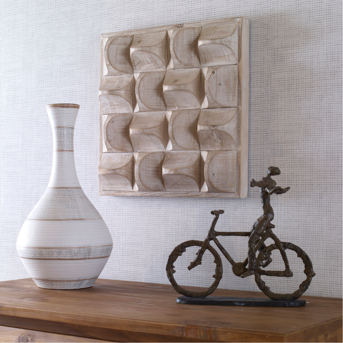 Décoration murale en bois Uttermost Pickford, naturel