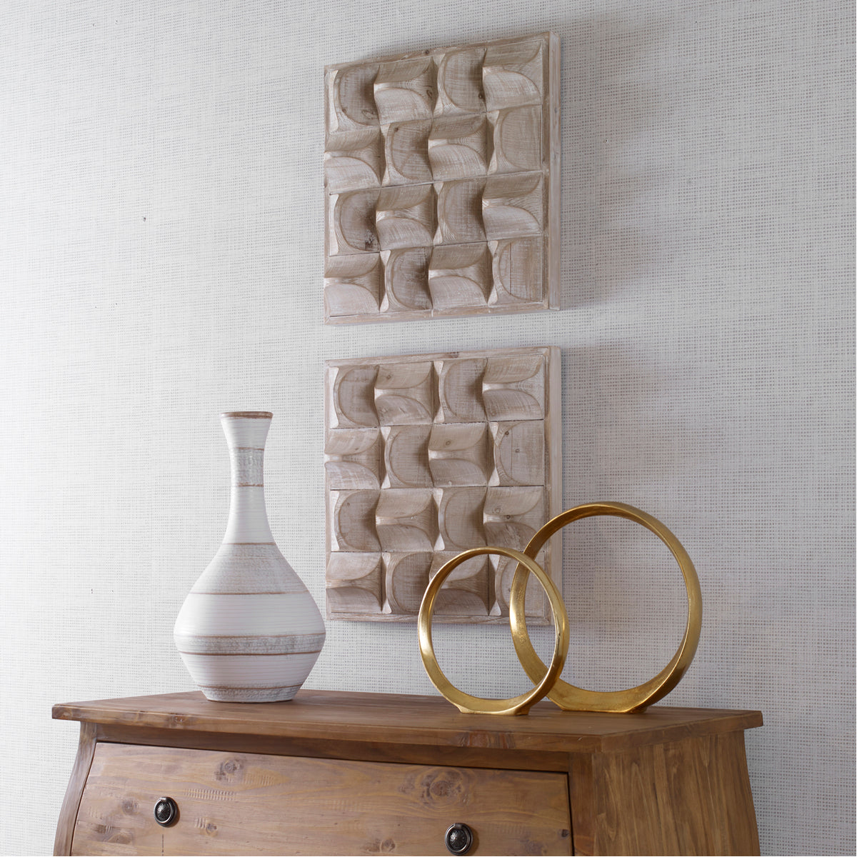 Décoration murale en bois Uttermost Pickford, naturel