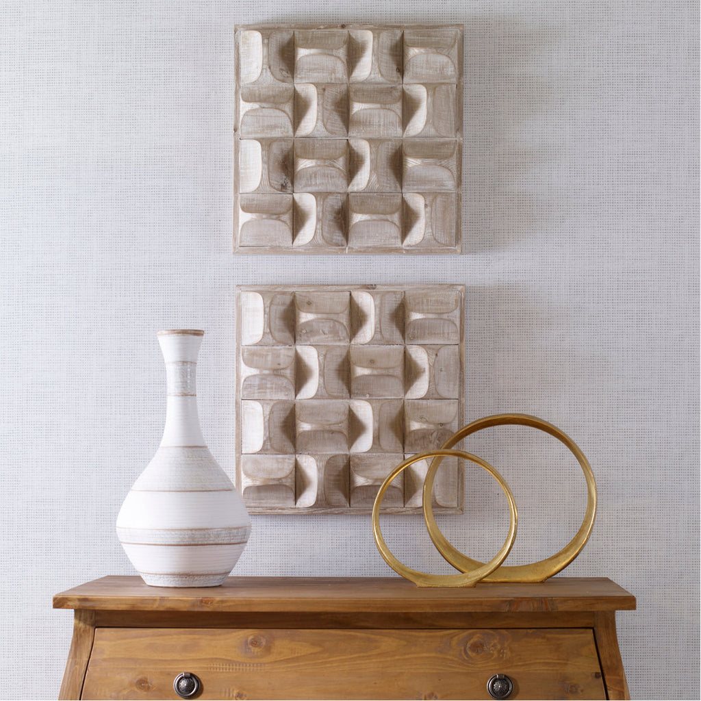 Décoration murale en bois Uttermost Pickford, naturel