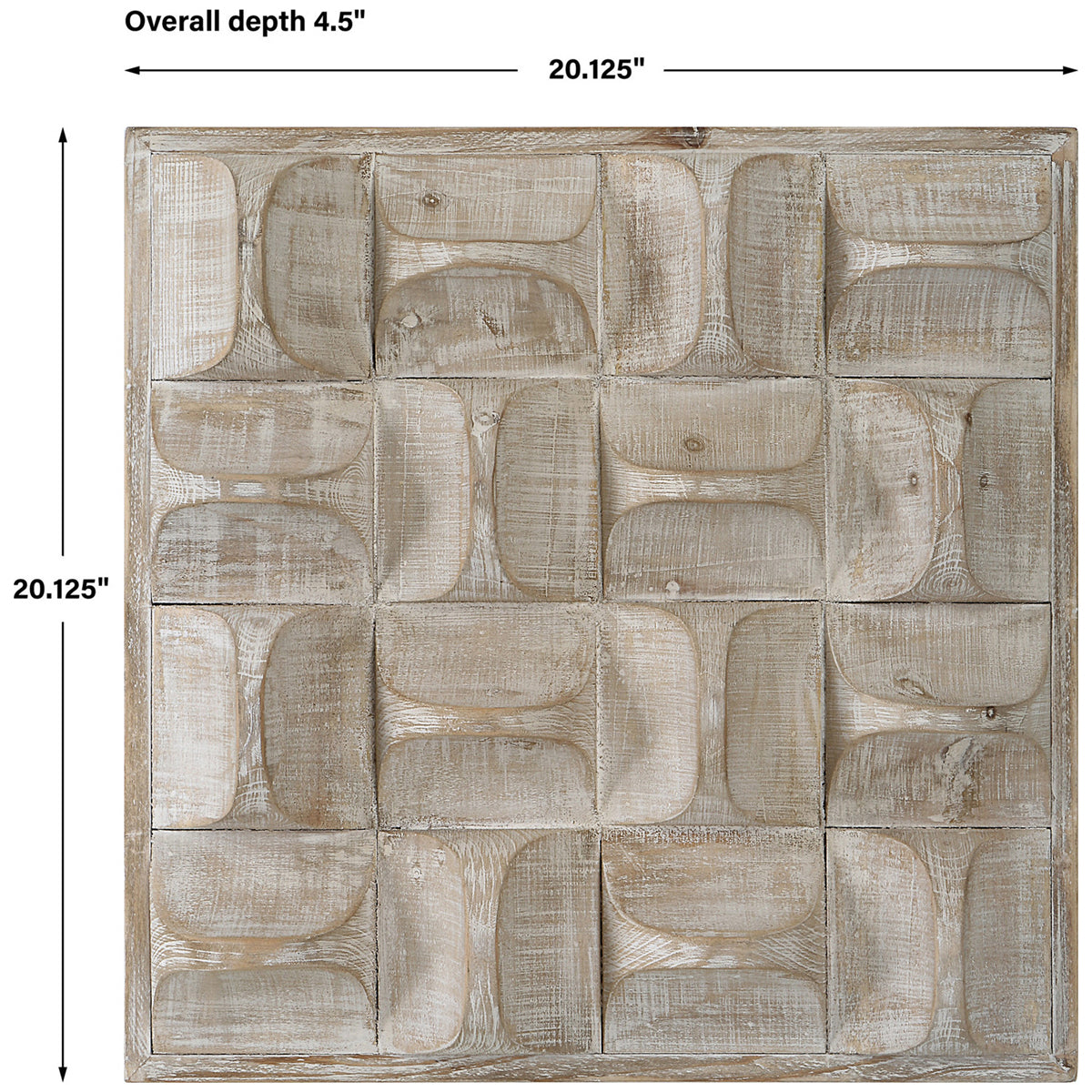 Décoration murale en bois Uttermost Pickford, naturel