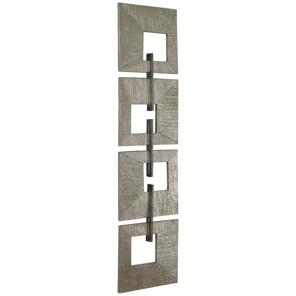 Décoration murale en métal champagne Uttermost Linked