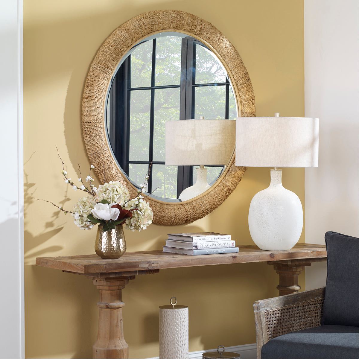 Miroir rond Uttermost Mariner