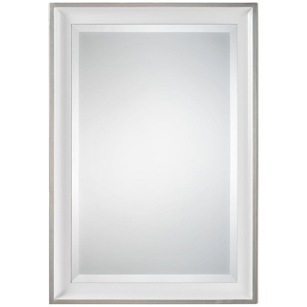 Miroir argenté blanc Lahvahn d'Uttermost