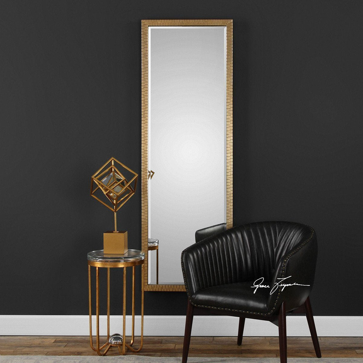 Miroir doré métallisé Uttermost Vilmos