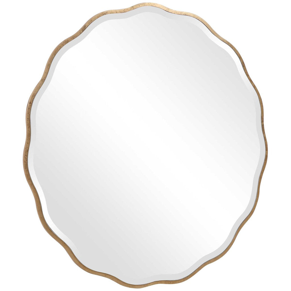 Miroir rond doré Aneta de Uttermost