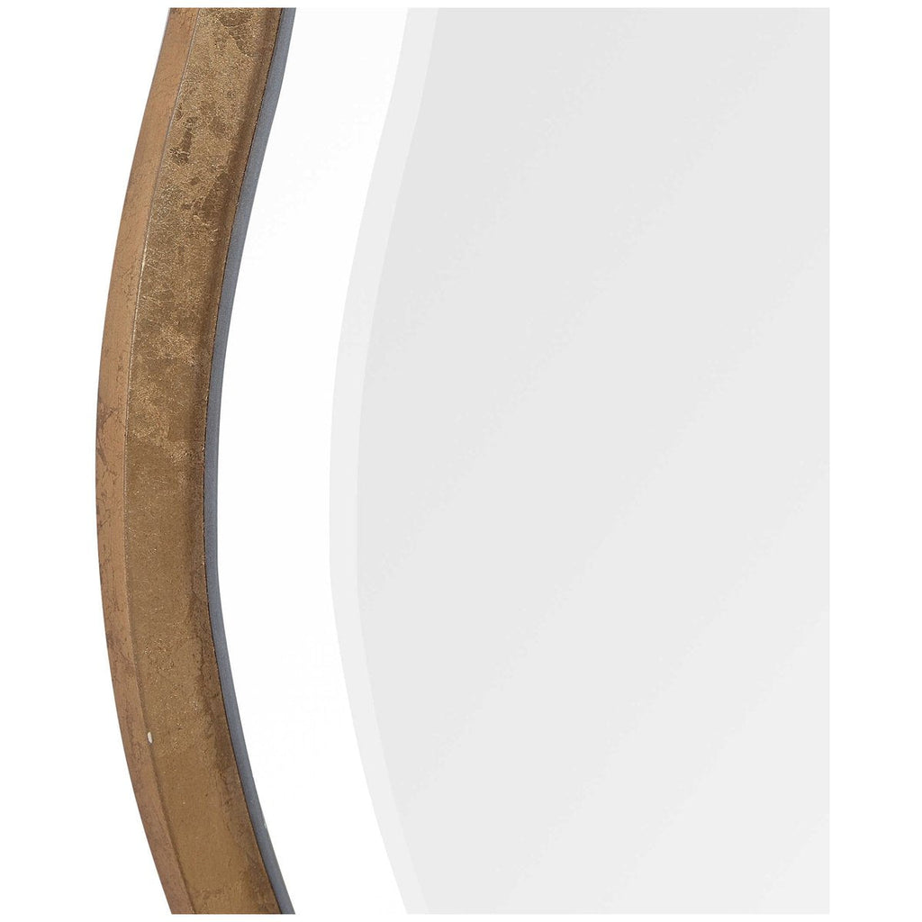 Miroir rond doré Aneta de Uttermost