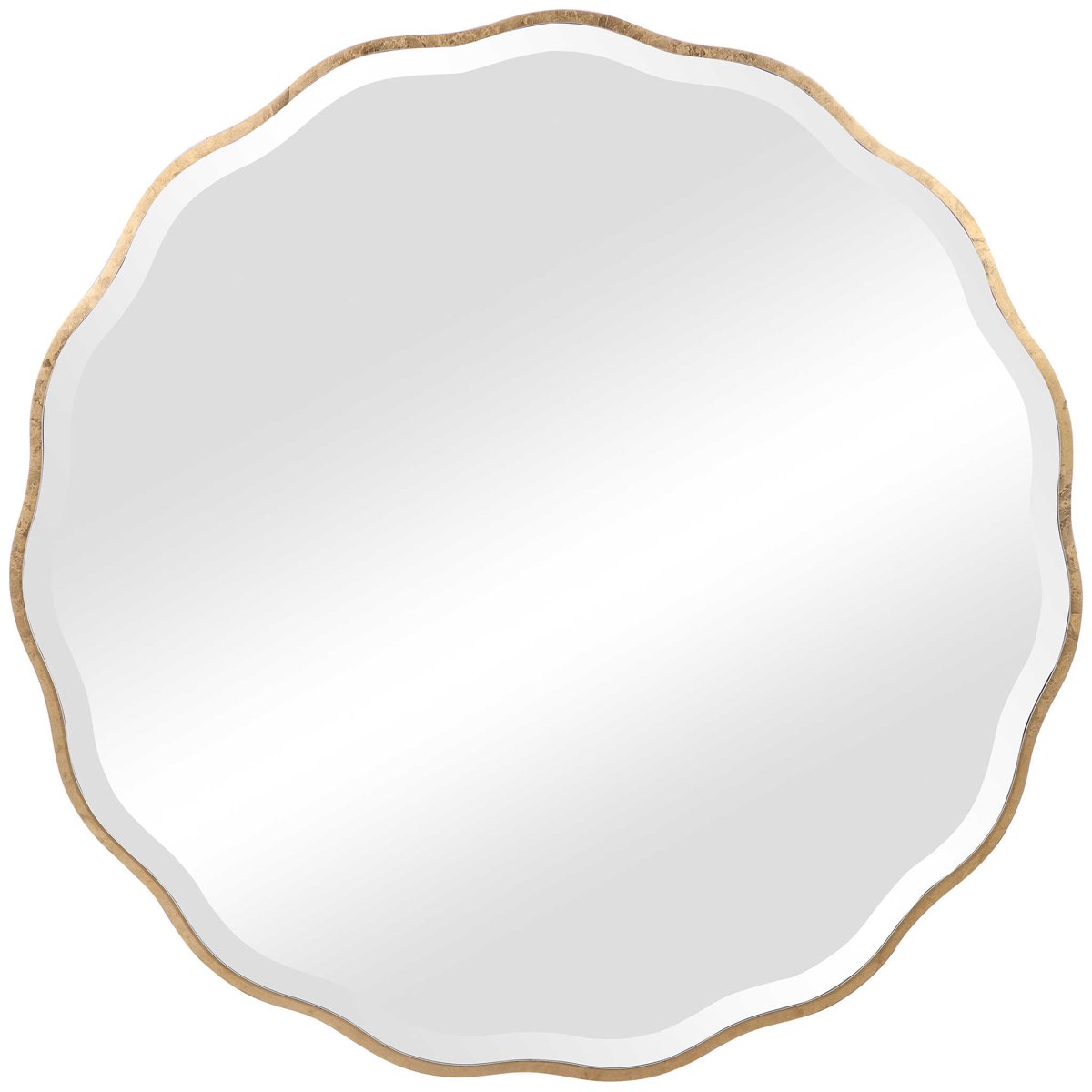 Miroir rond doré Aneta de Uttermost