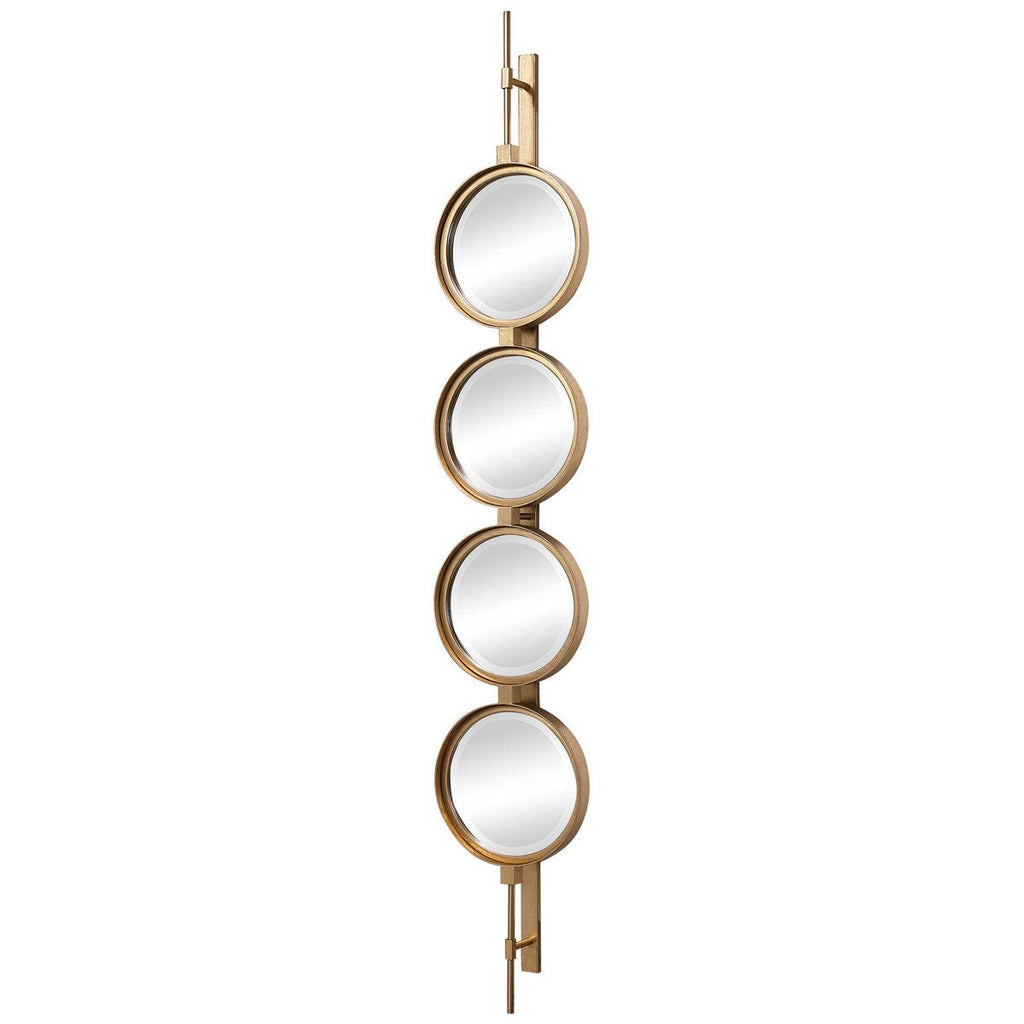 Bouton ultime miroir doré