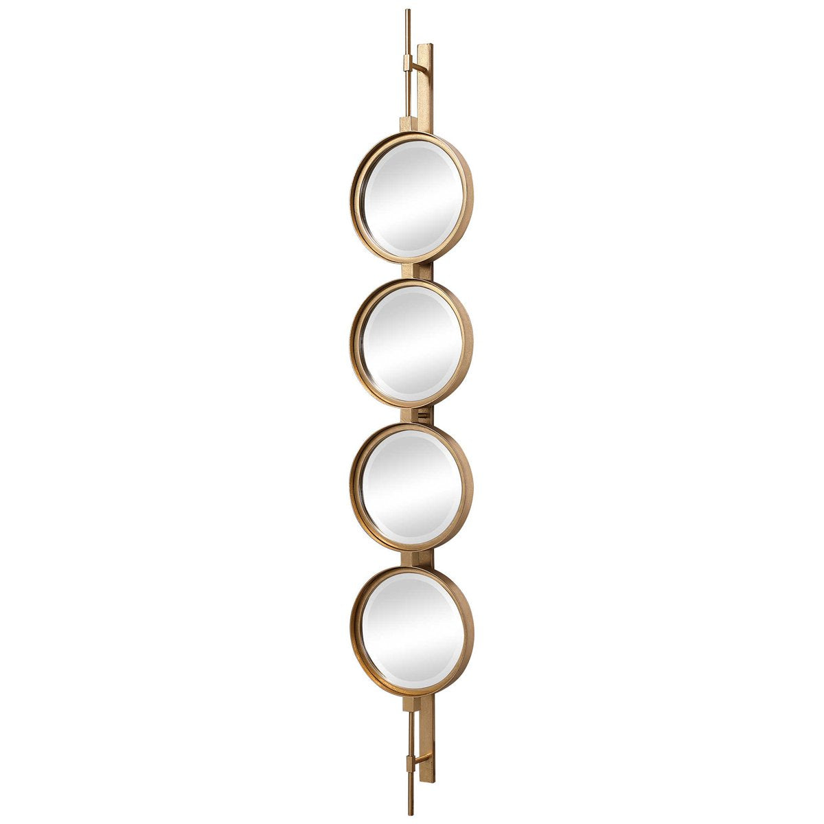 Bouton ultime miroir doré