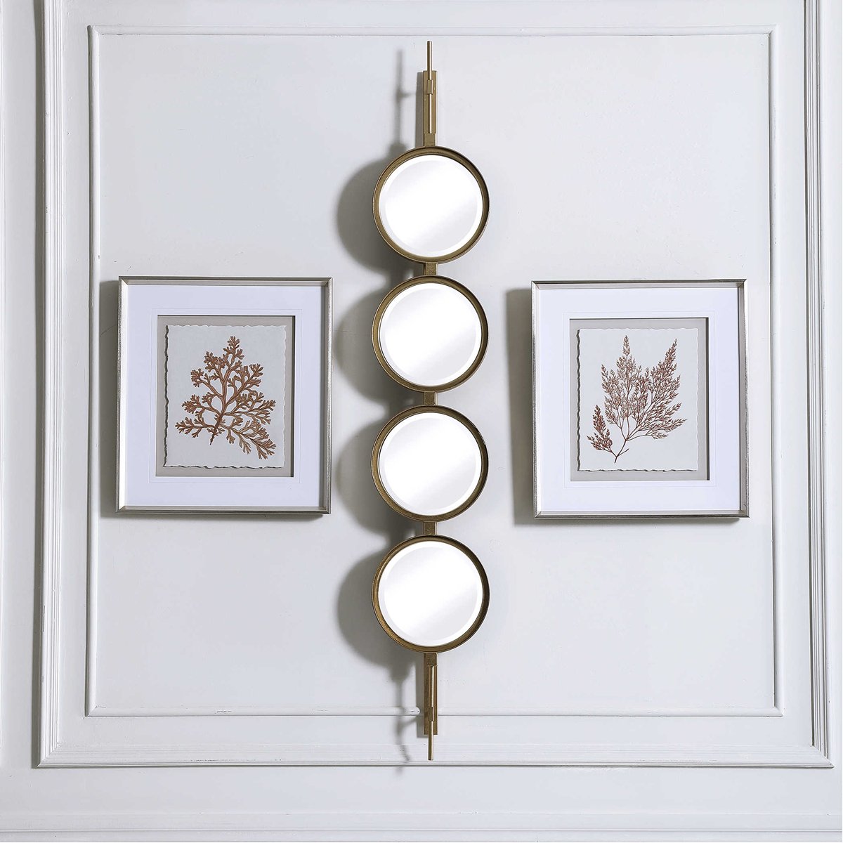 Bouton ultime miroir doré