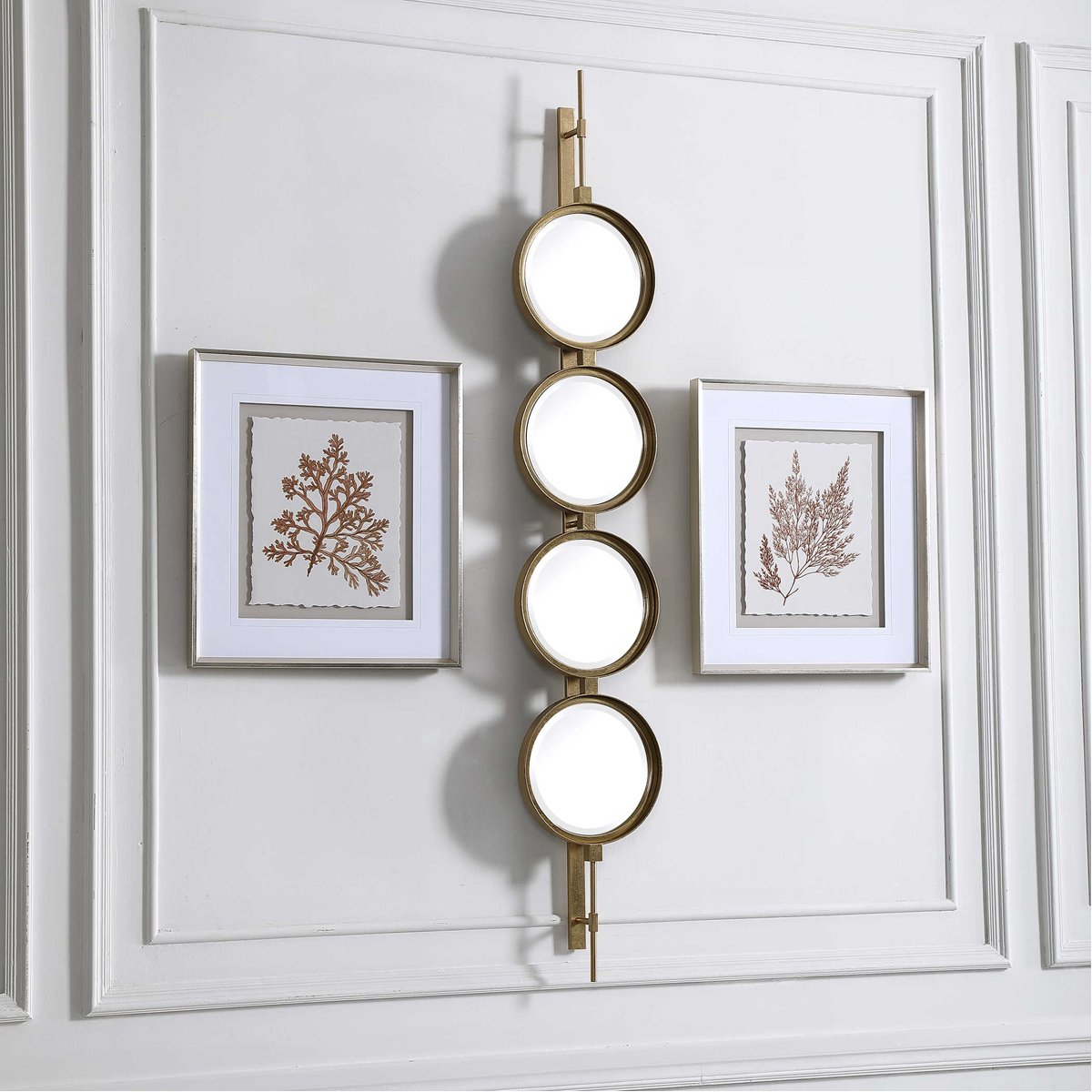 Bouton ultime miroir doré