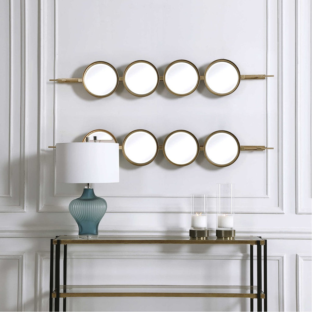 Bouton ultime miroir doré