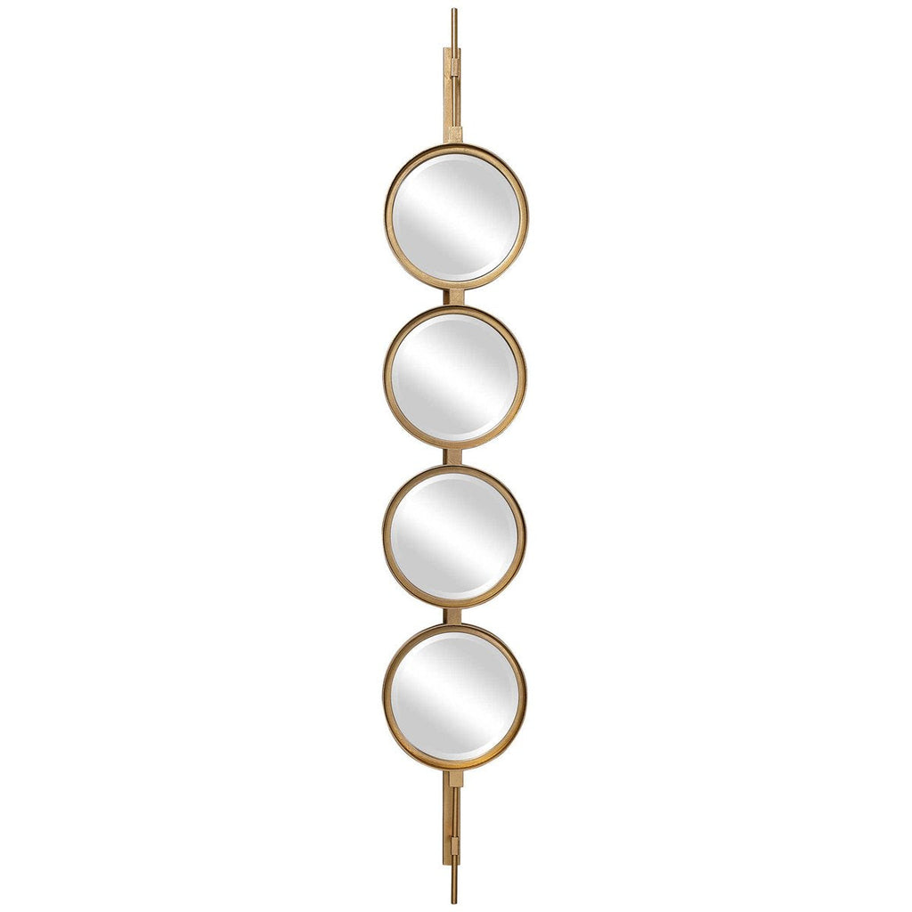 Bouton ultime miroir doré