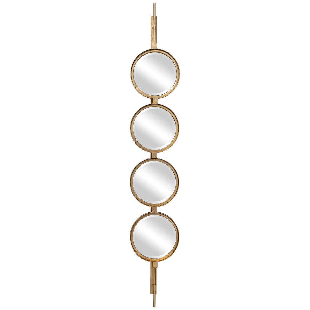 Bouton ultime miroir doré