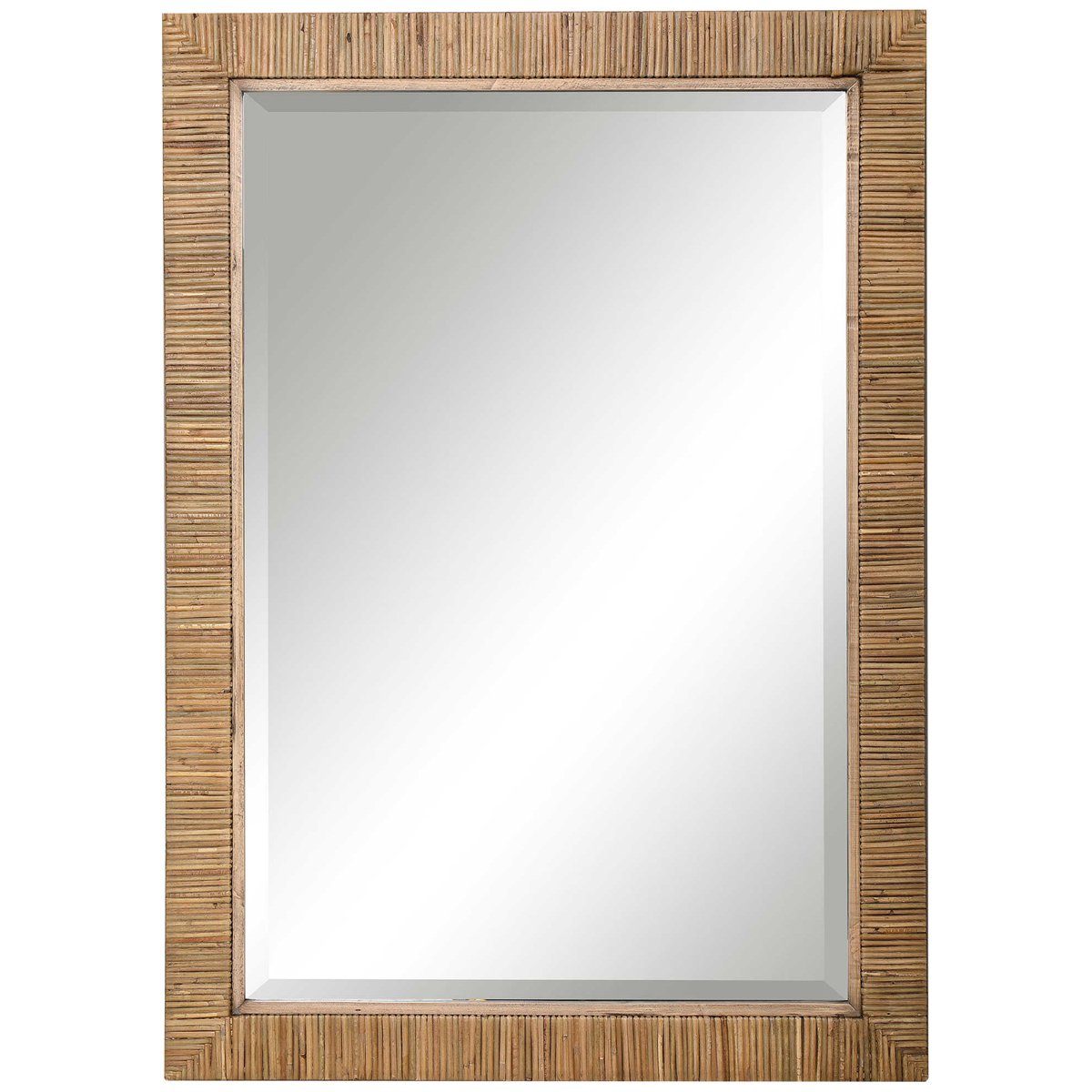 Miroir en rotin naturel Uttermost Cape