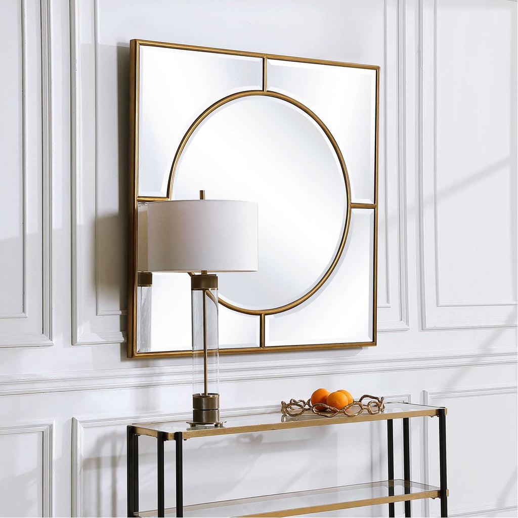 Miroir carré doré Uttermost Stanford