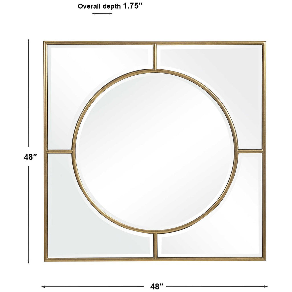 Miroir carré doré Uttermost Stanford