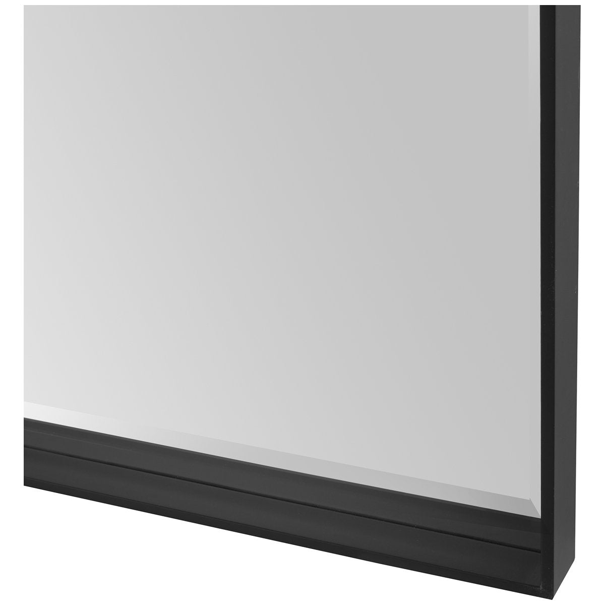 Miroir rectangulaire surdimensionné noir Uttermost Kahn