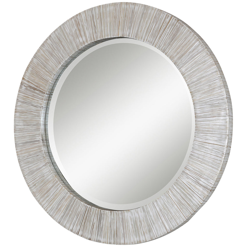 Miroir rond blanchi à la chaux Uttermost Repose