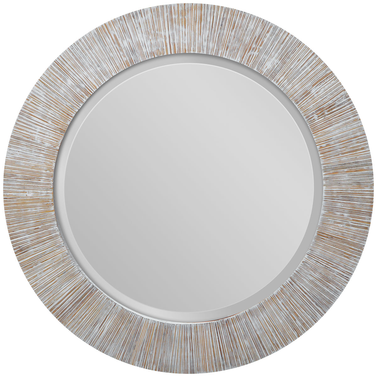 Miroir rond blanchi à la chaux Uttermost Repose