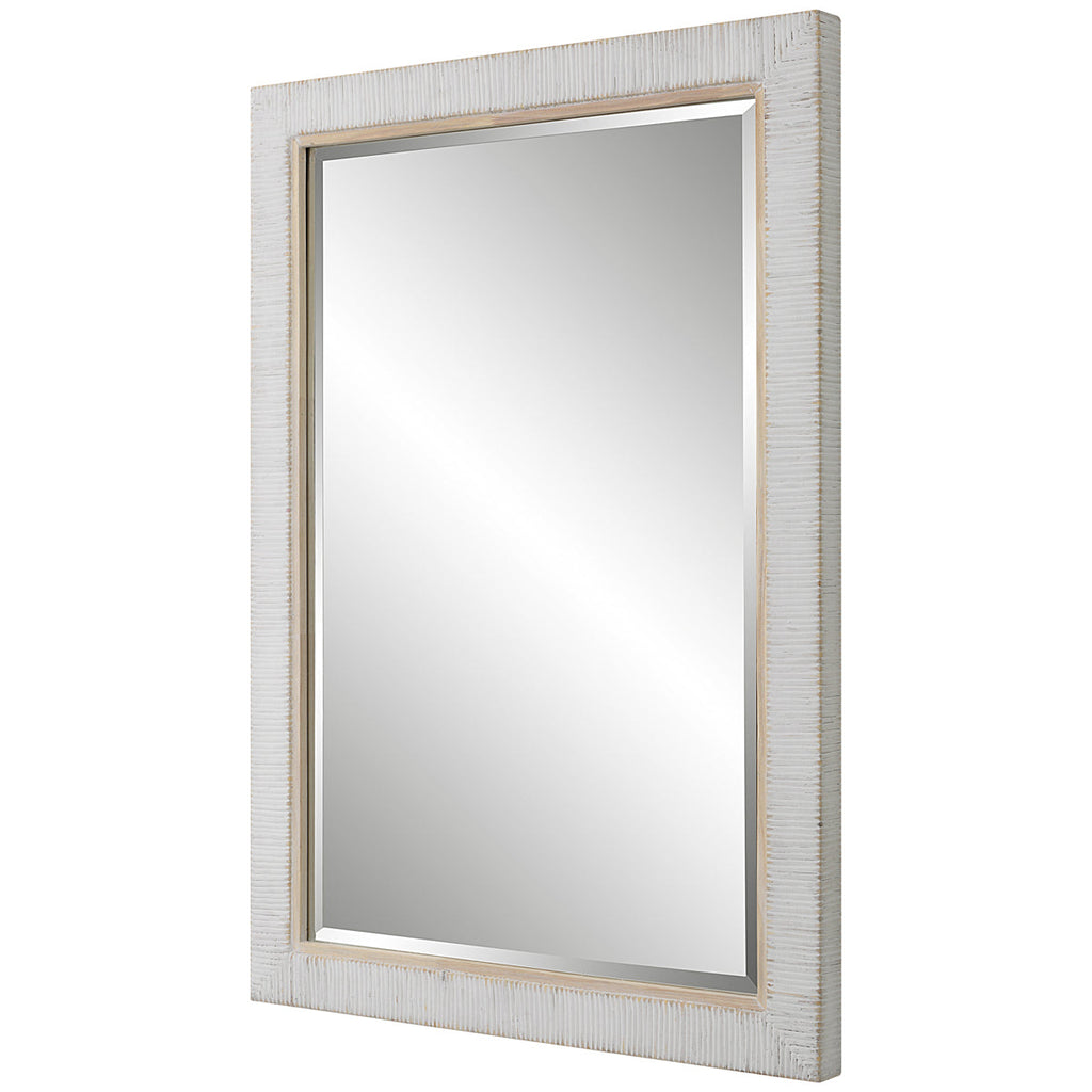 Miroir en rotin blanchi à la chaux Uttermost Cape