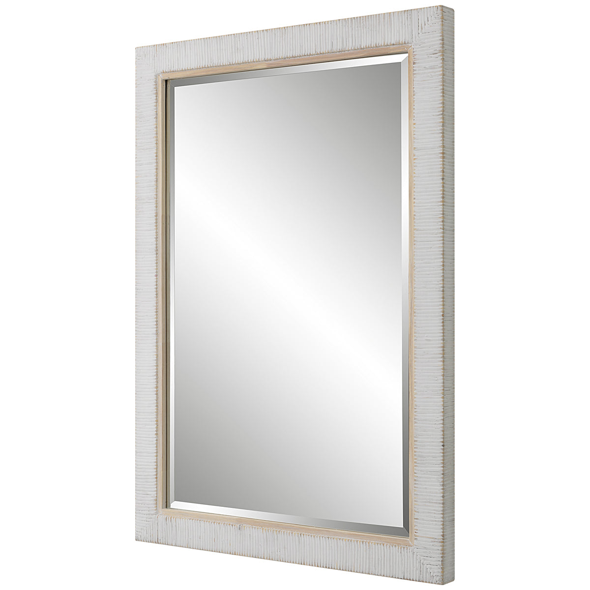 Miroir en rotin blanchi à la chaux Uttermost Cape