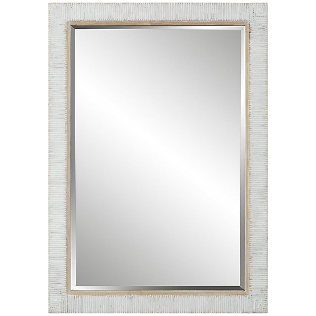 Miroir en rotin blanchi à la chaux Uttermost Cape