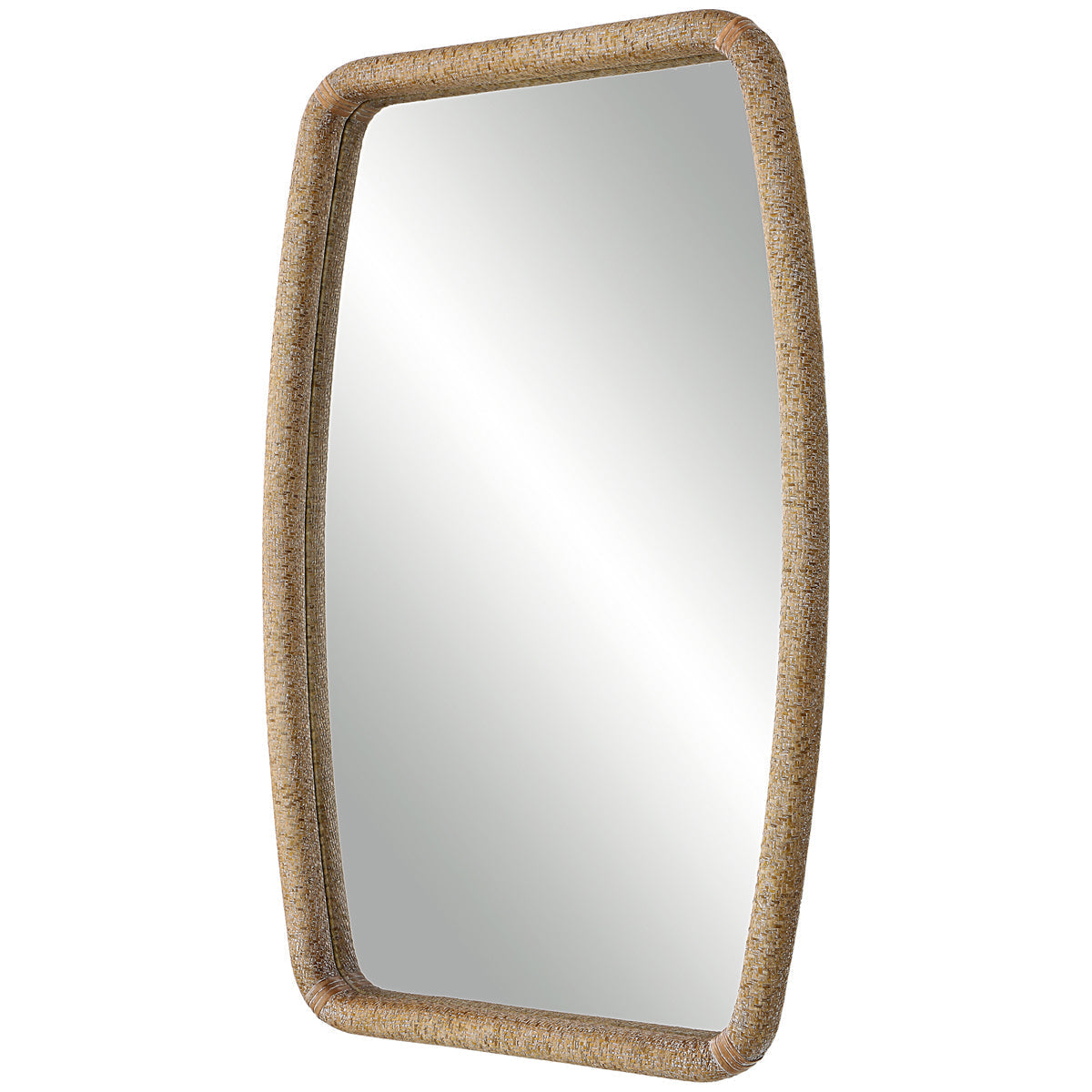 Miroir en rotin Tiki Uttermost
