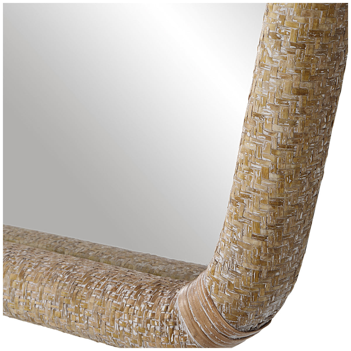 Miroir en rotin Tiki Uttermost