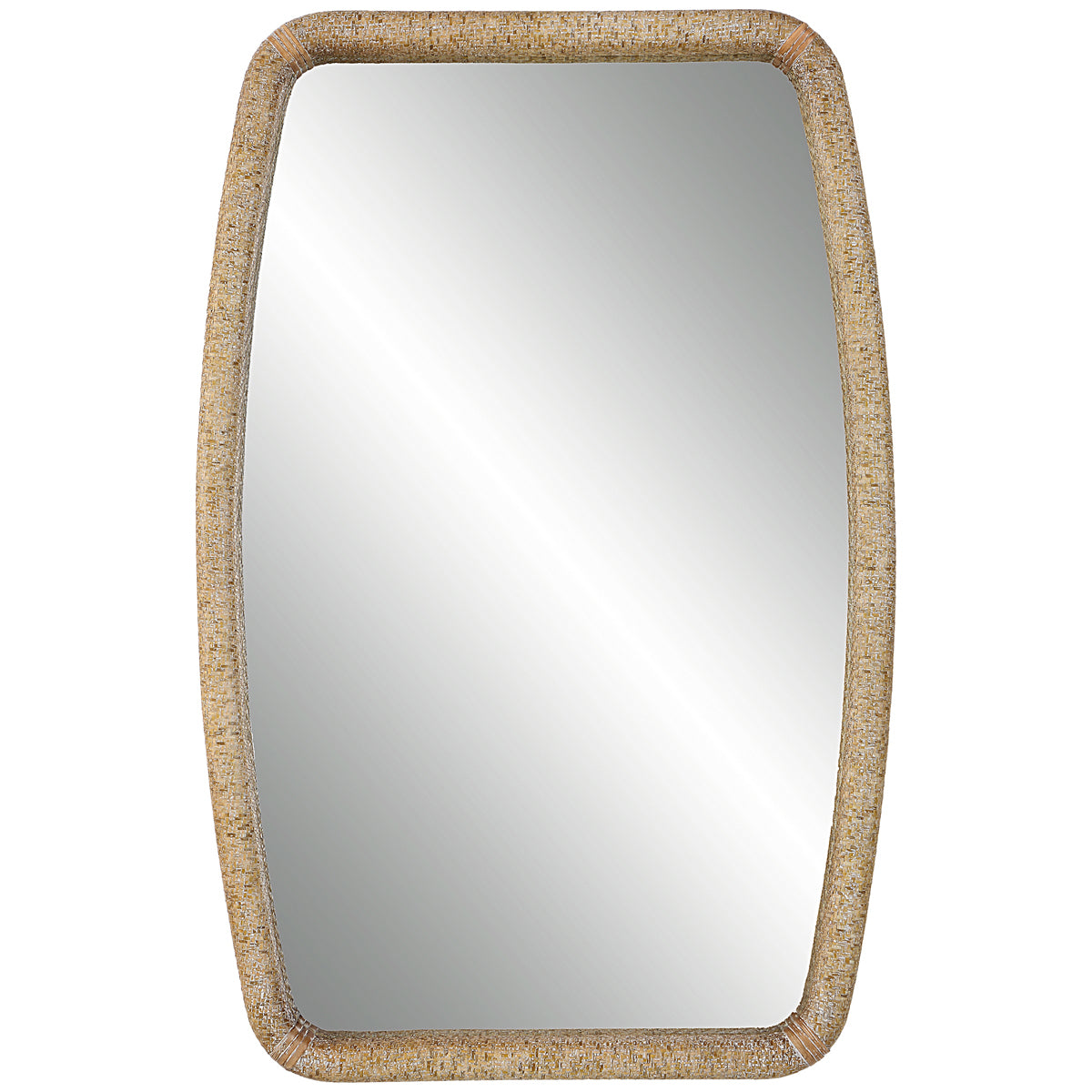 Miroir en rotin Tiki Uttermost