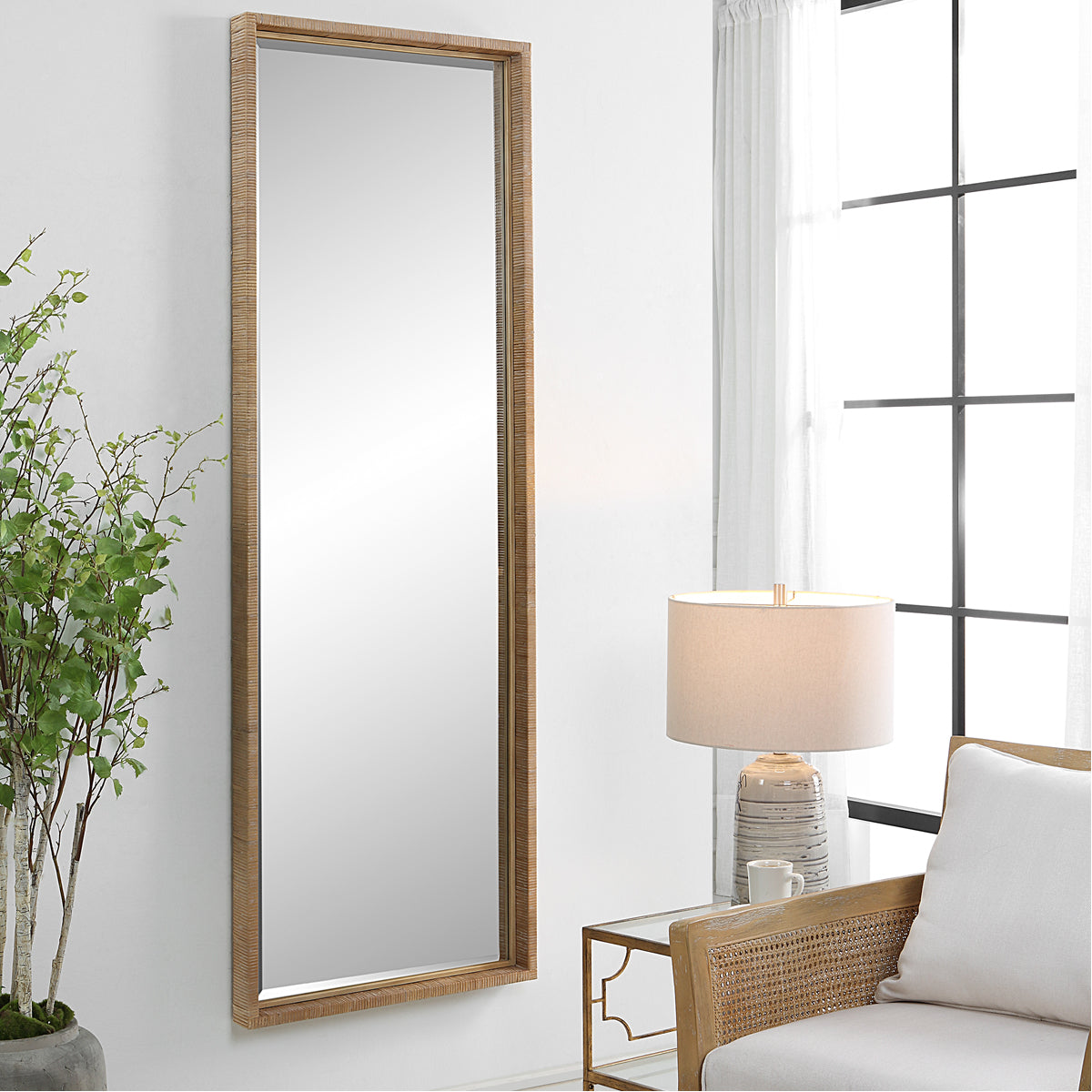 Miroir en rotin Uttermost Paradise