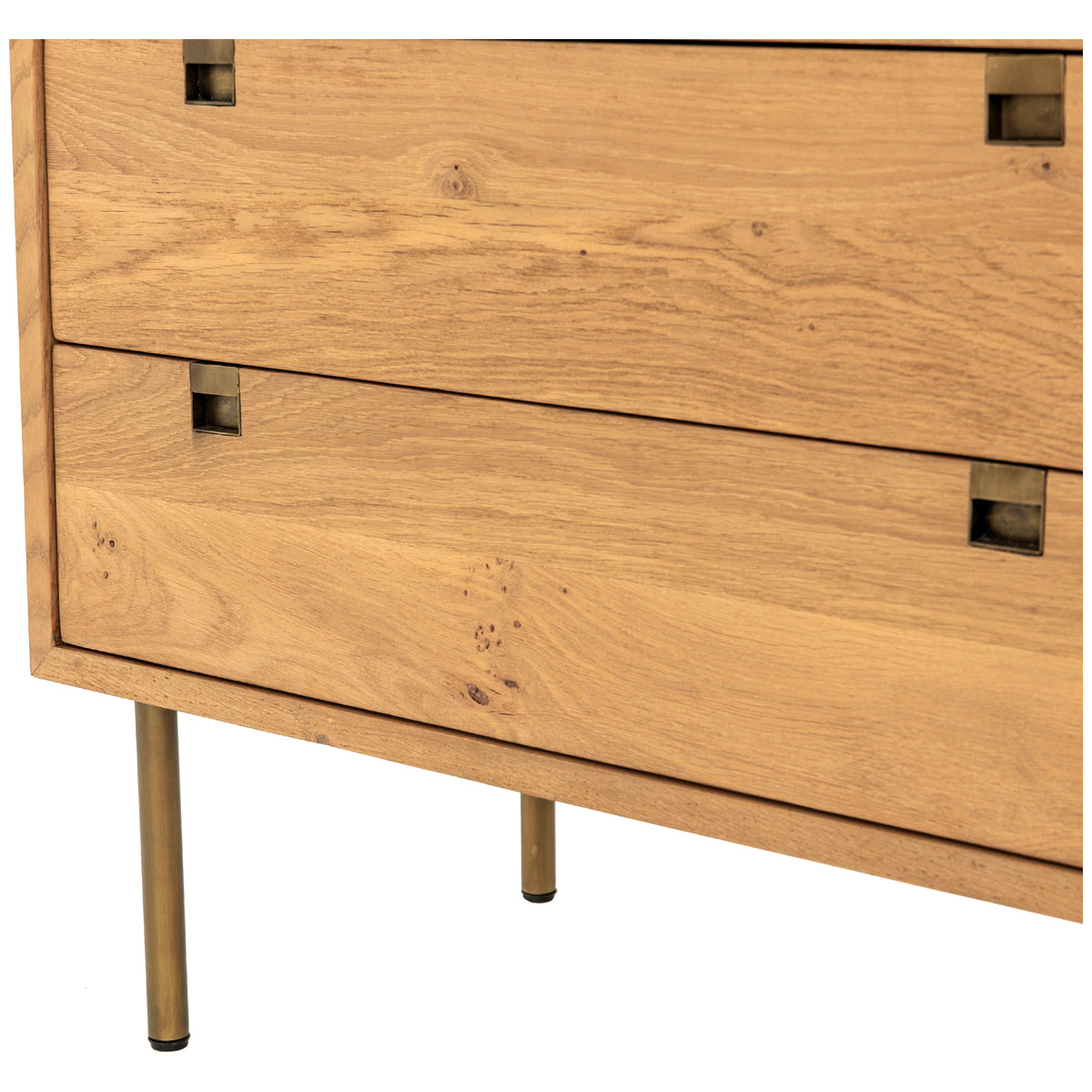 Commode Bennett Carlisle à 6 tiroirs Four Hands - Chêne naturel