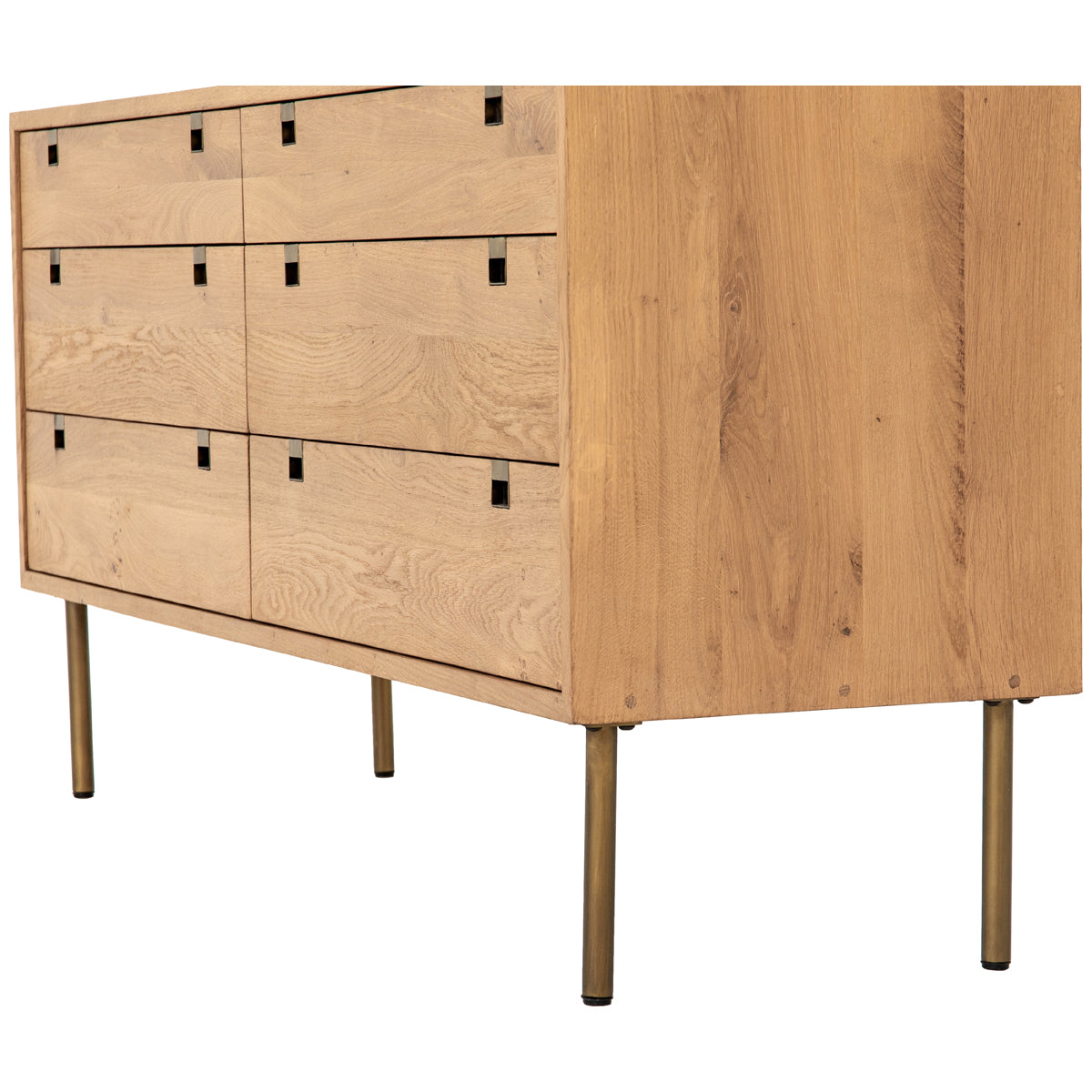 Commode Bennett Carlisle à 6 tiroirs Four Hands - Chêne naturel