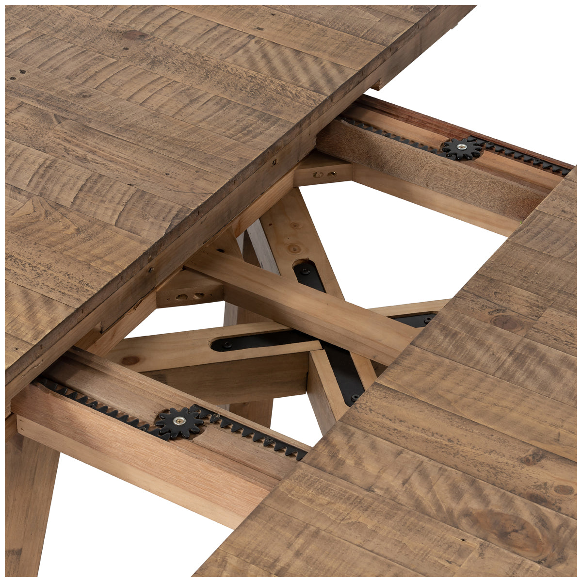 Table à manger ronde à rallonge Four Hands Haiden Eberwin - Naturel