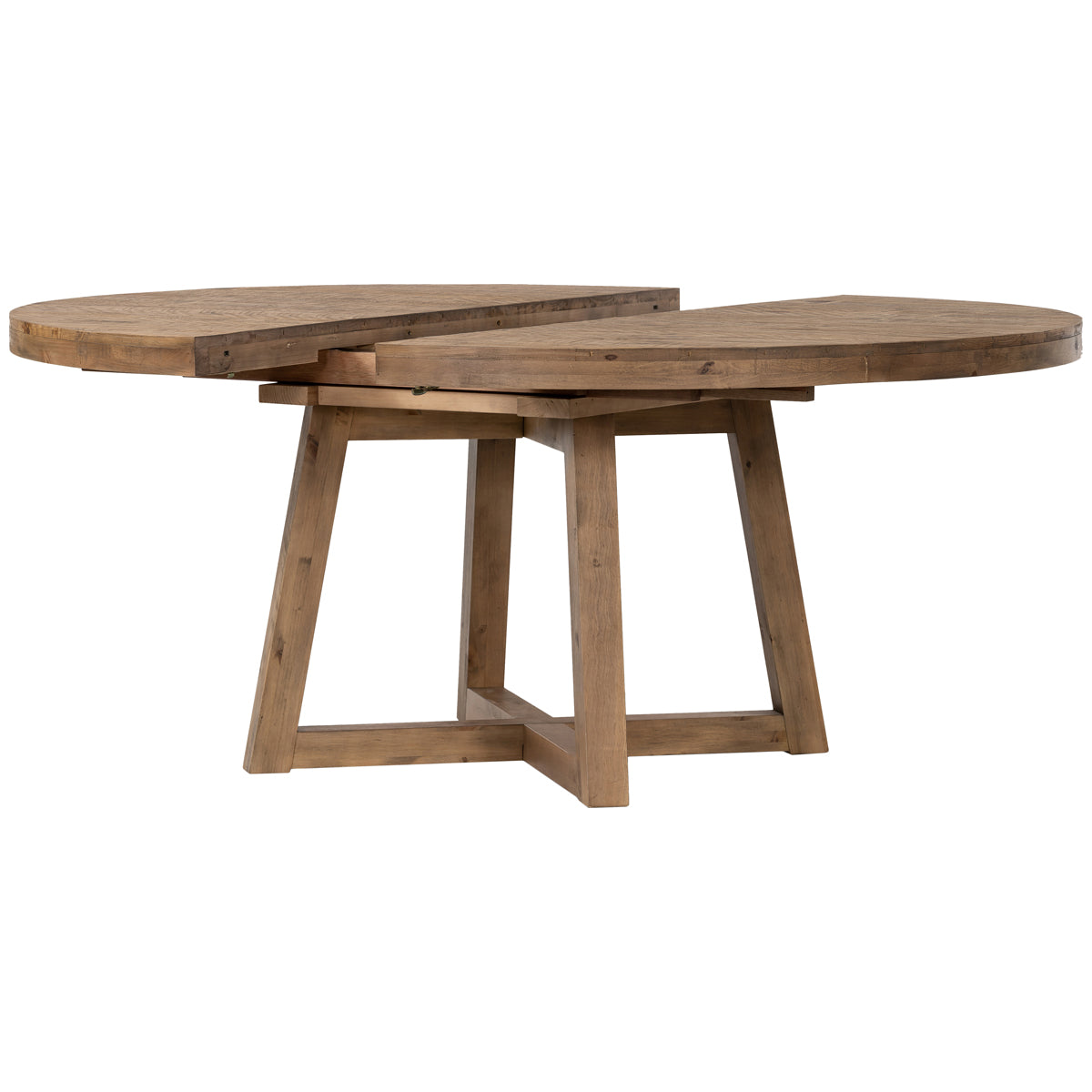 Table à manger ronde à rallonge Four Hands Haiden Eberwin - Naturel