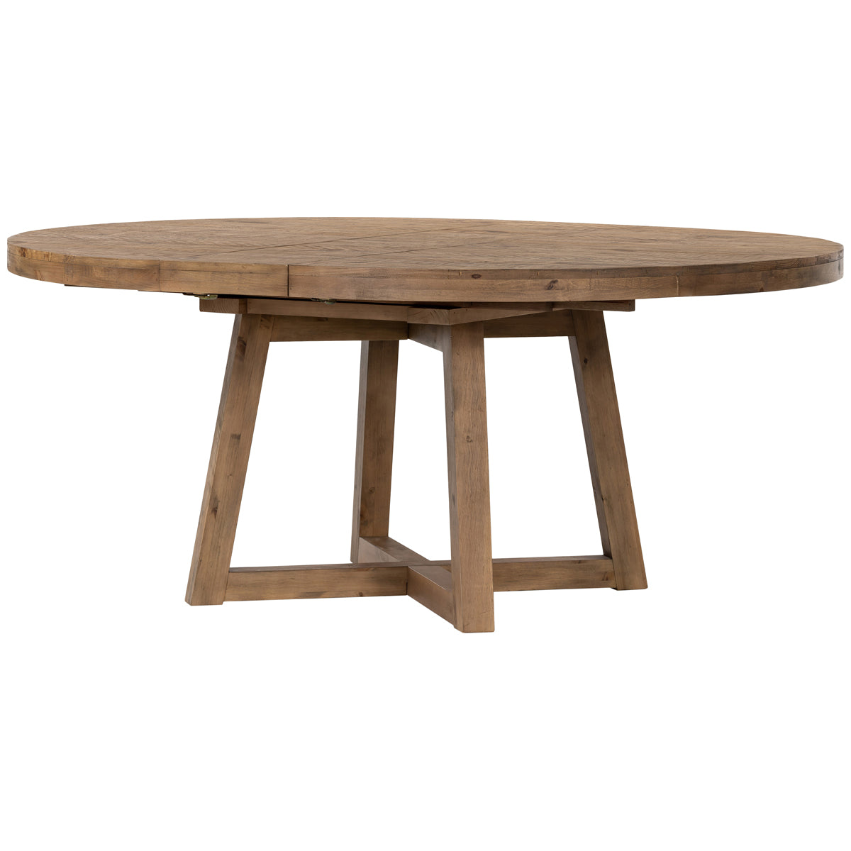Table à manger ronde à rallonge Four Hands Haiden Eberwin - Naturel