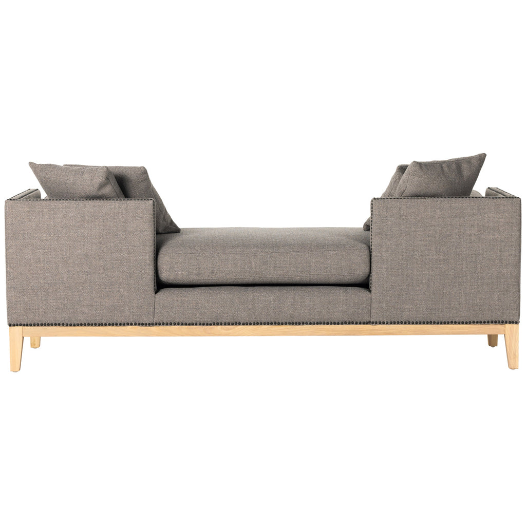 Chaise longue double Kensington Mercury à quatre mains
