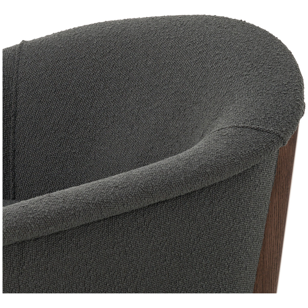Chaise nomade Kensington Four Hands - Fiqa Boucle Anthracite