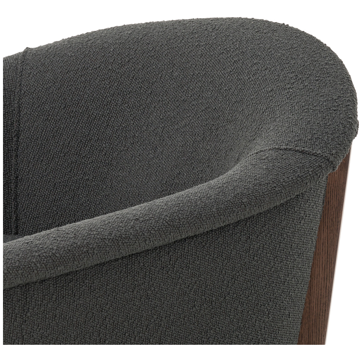 Chaise nomade Kensington Four Hands - Fiqa Boucle Anthracite