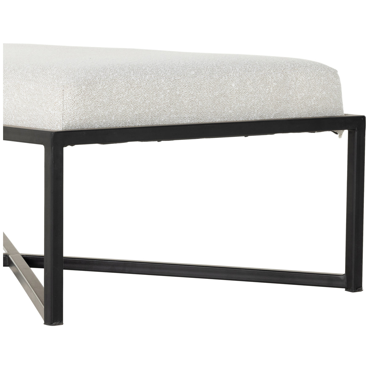 Ottoman rectangulaire Nadia de Four Hands Atelier - Ivoire Barlow