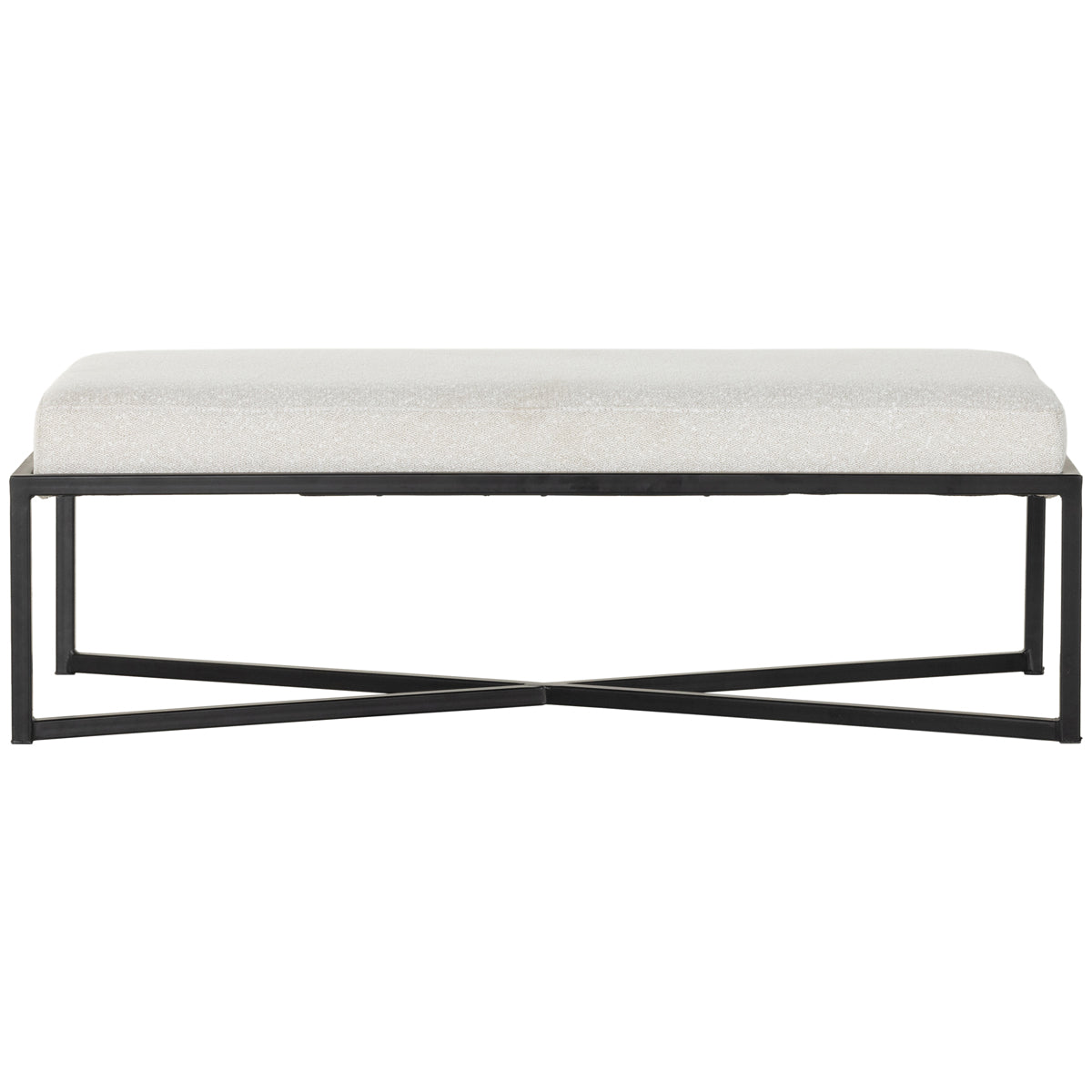 Ottoman rectangulaire Nadia de Four Hands Atelier - Ivoire Barlow