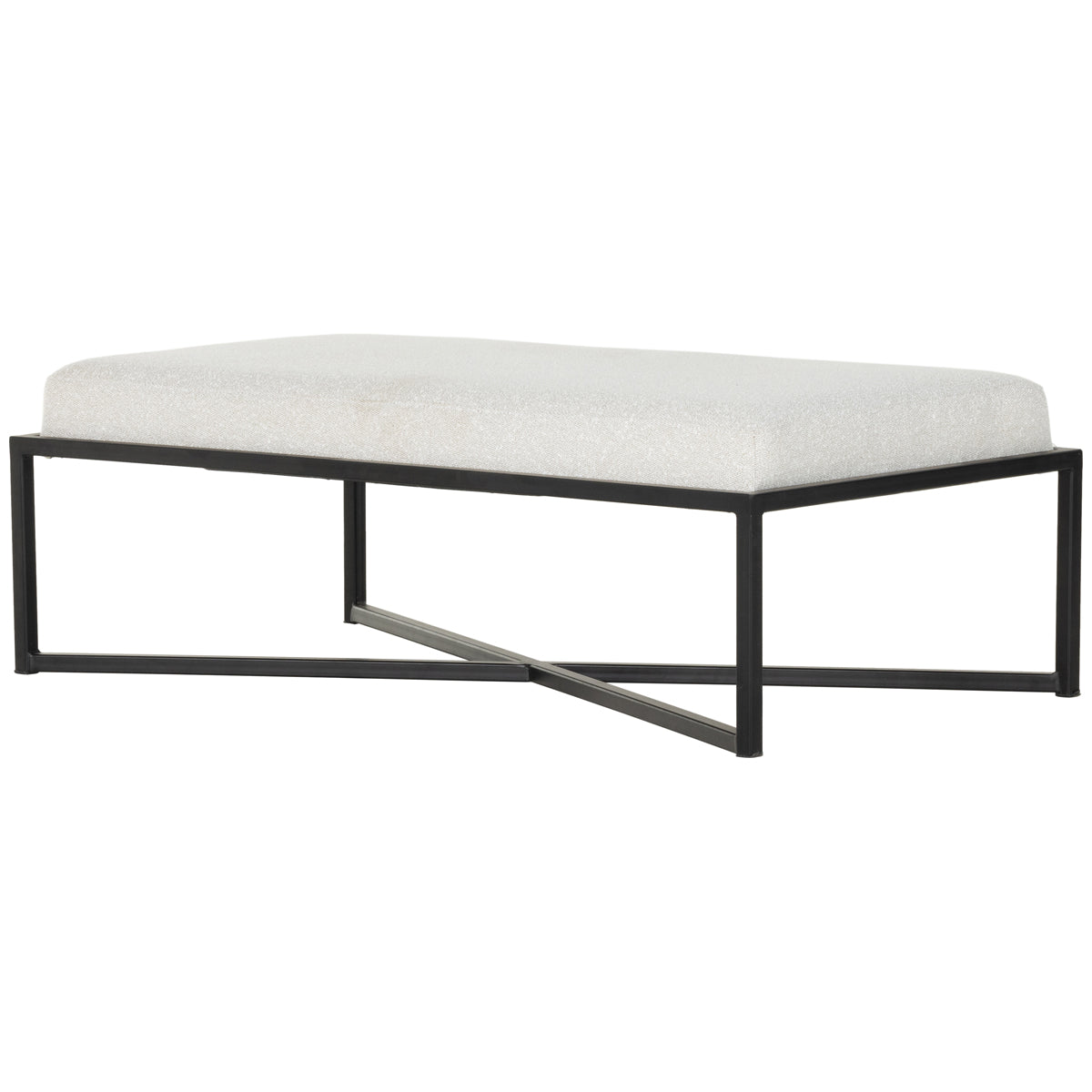 Ottoman rectangulaire Nadia de Four Hands Atelier - Ivoire Barlow