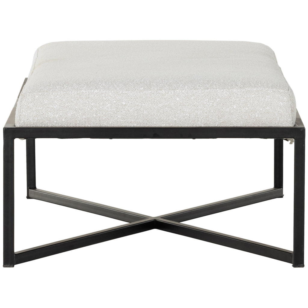 Ottoman rectangulaire Nadia de Four Hands Atelier - Ivoire Barlow