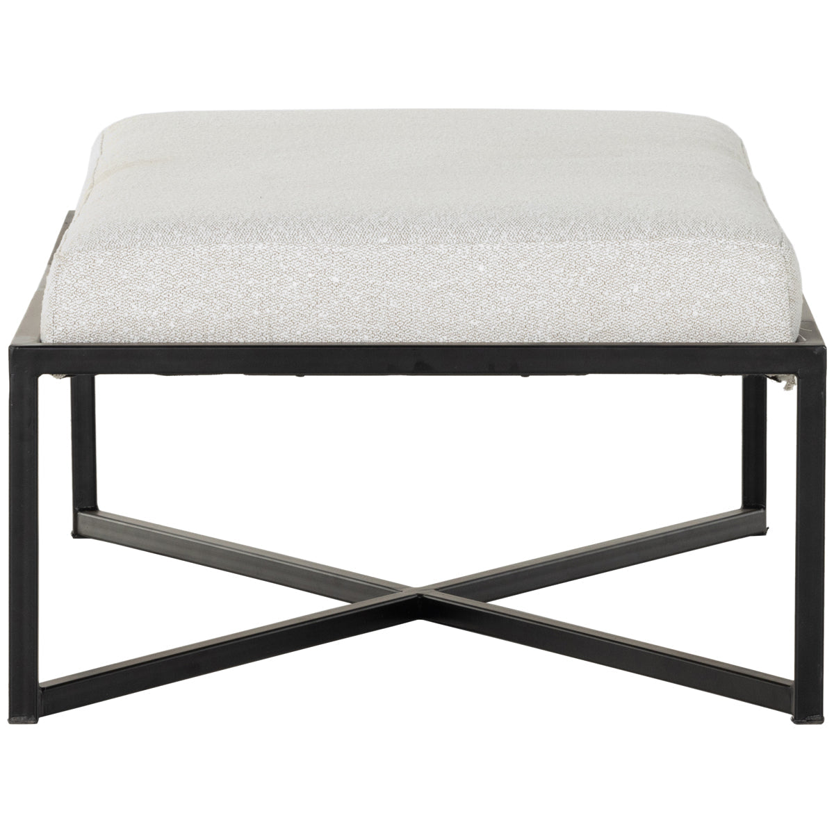 Ottoman rectangulaire Nadia de Four Hands Atelier - Ivoire Barlow