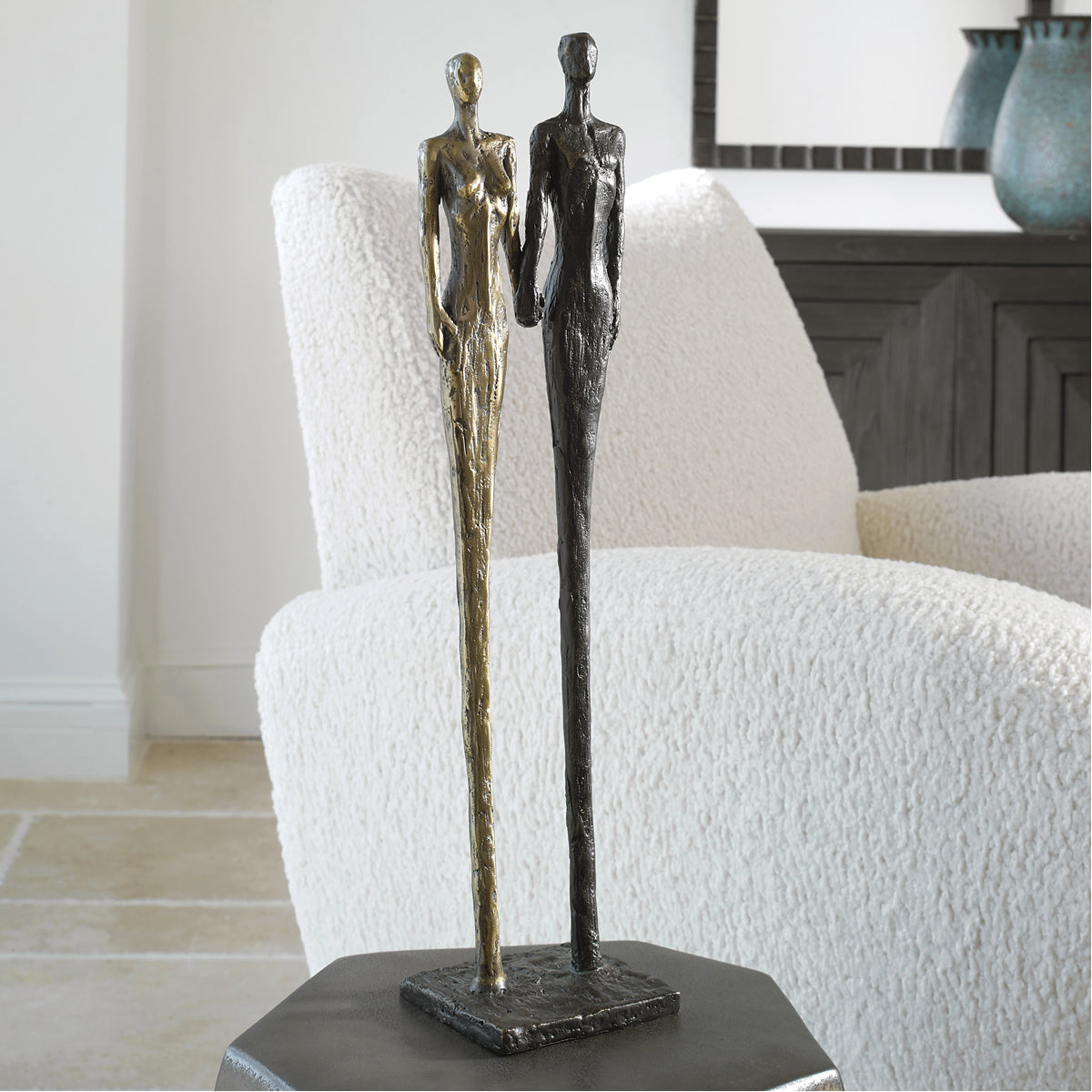 Sculpture en fonte de la compagnie Uttermost Two