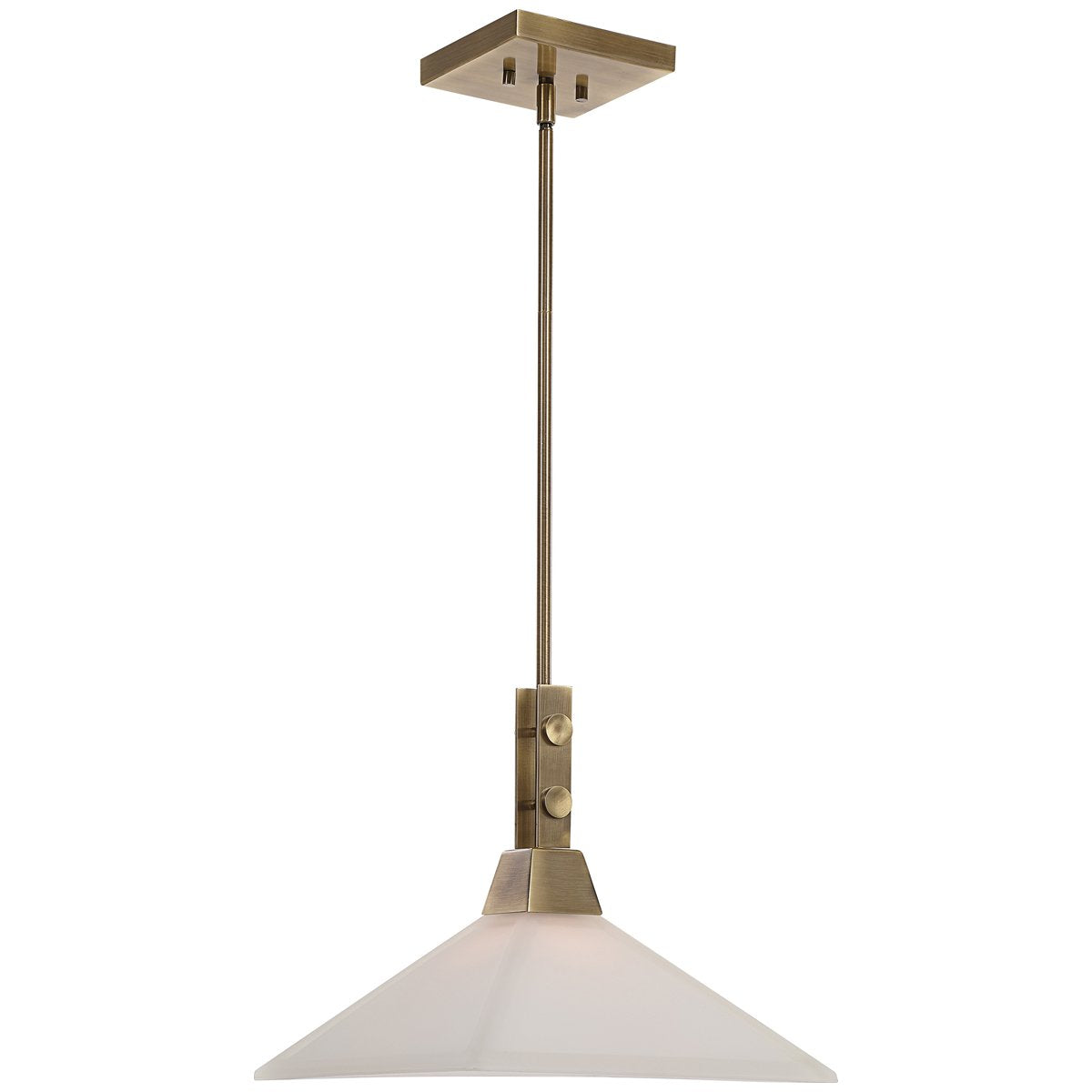 Suspension industrielle Uttermost Brookdale à 1 lumière